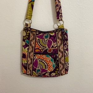 Vera Bradley Plum Crazy Purple Hipster Crossbody